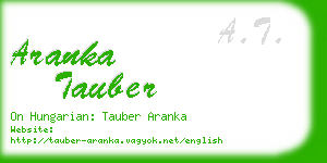 aranka tauber business card